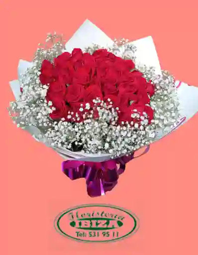 Bouquet Redondo De Rosas