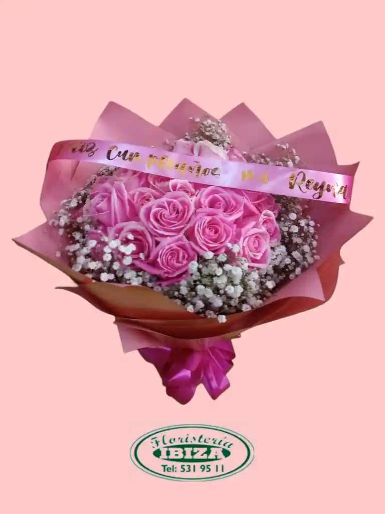 Bouquet Redondo De Rosas