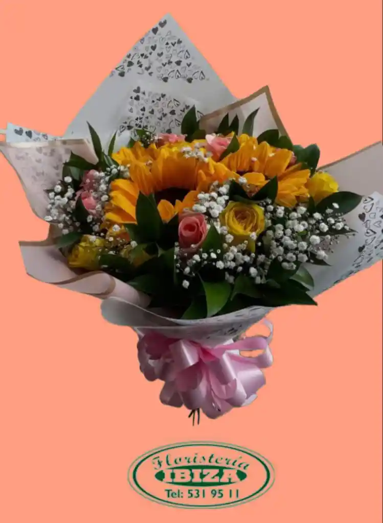 Bouquet Redondo De Rosas