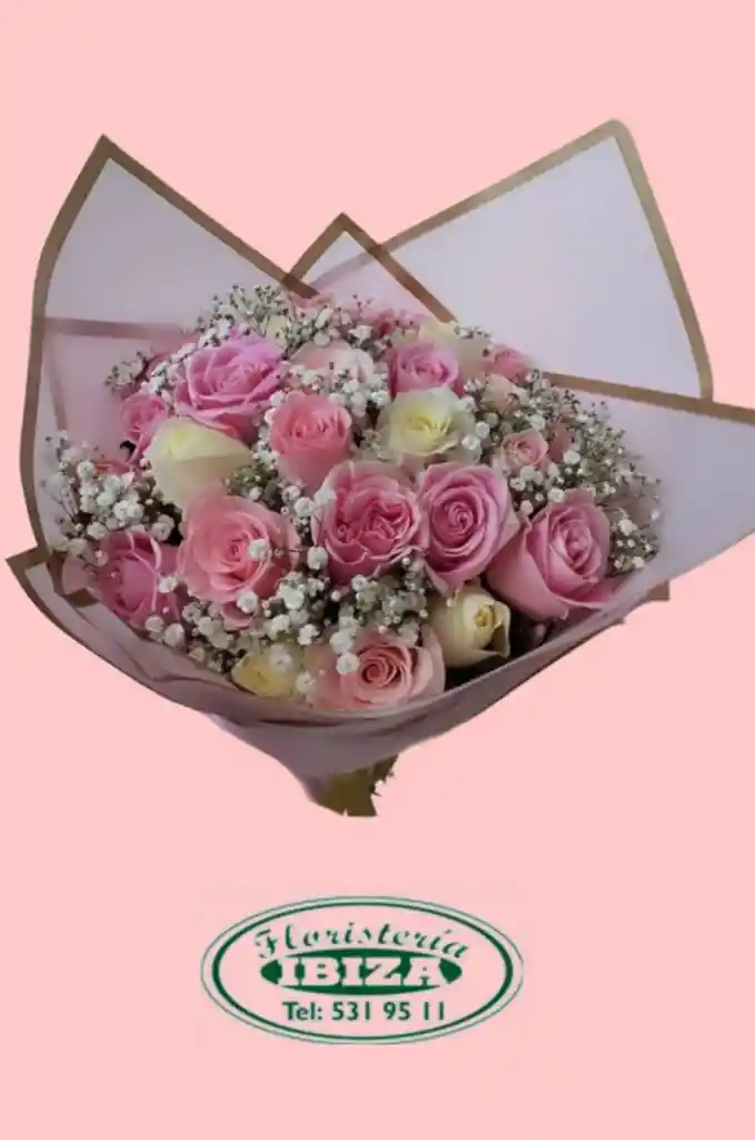 Bouquet Redondo De Rosas