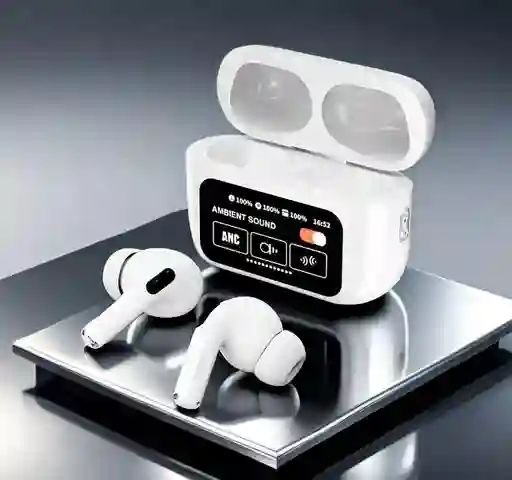Audifonos Con Pantalla Tactil / Auriculares Para Iphone Android Color Blanco