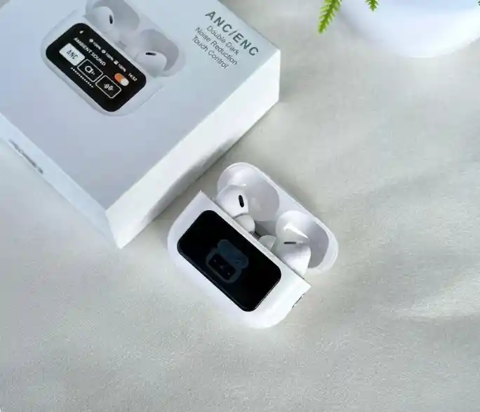 Audifonos Con Pantalla Tactil / Auriculares Para Iphone Android Color Blanco