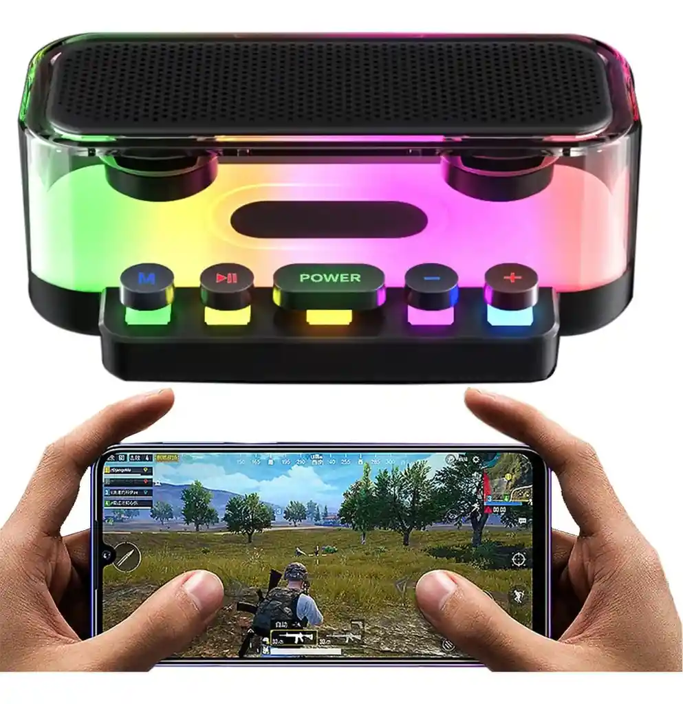 Bocinas Inalambricas Portatil Altavoz Bluetooth Con Rgb Led
