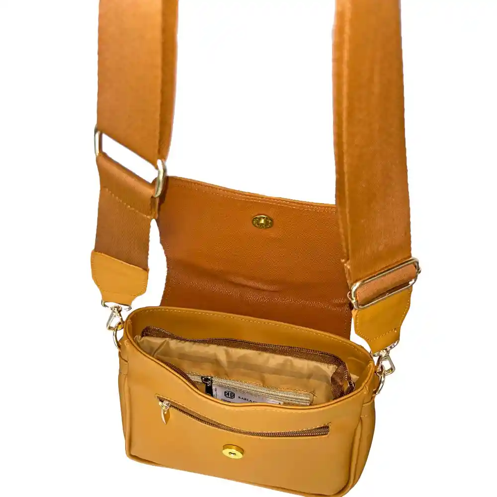 Bolso Pequeño De Mujer Dama Marca Karla Chacon Lady Miel