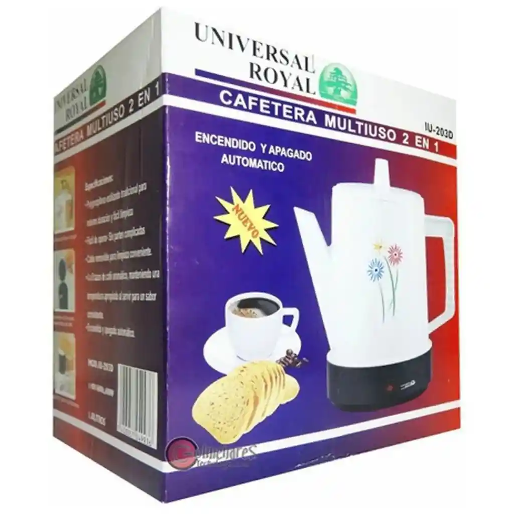 Cafetera 2 En 1 Universal Royal