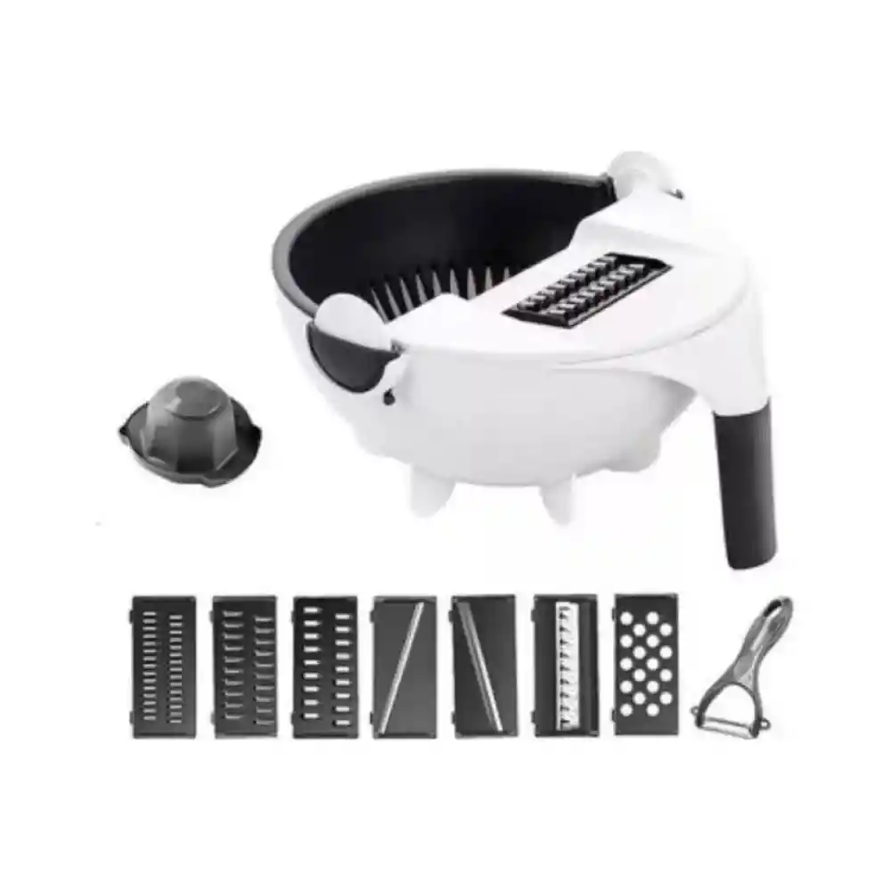 Rallador Picador 9 En 1 Con Escurridor De Verduras K05