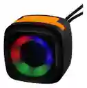 Mini Parlante Bluetooth Portátil Luces Led Rgb Bajo