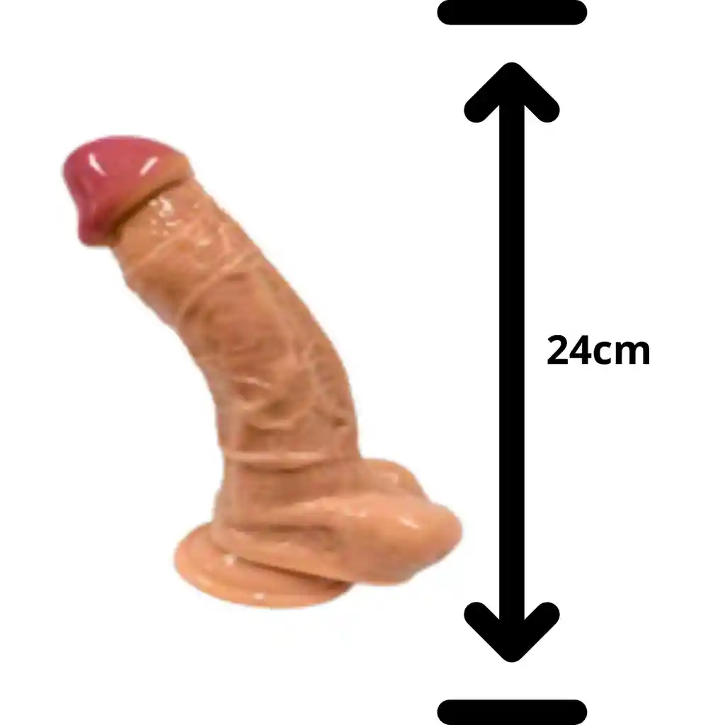 Dildo Consolador El Peso Pluma 24cm