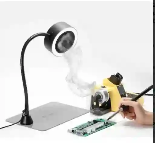 Ventilador Extractor De Humo Portátil Flexi Luces Abrazadera