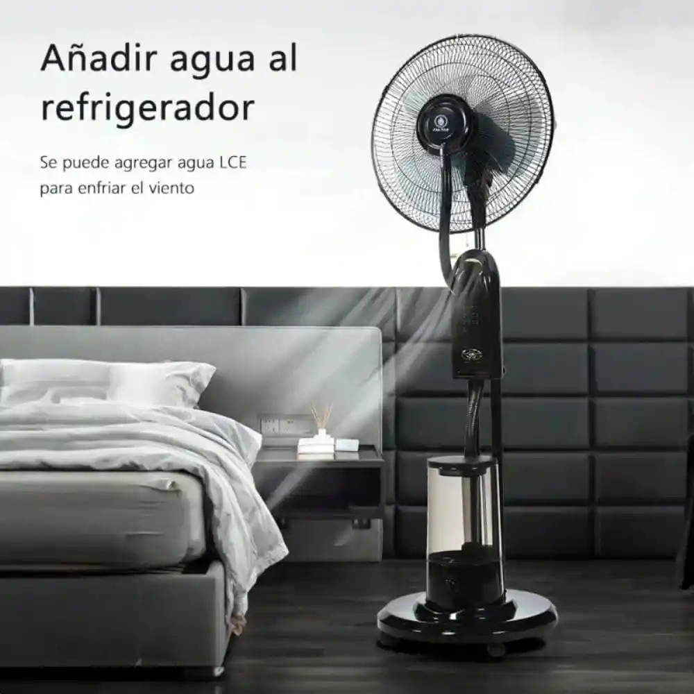 Ventilador Con Aspersion De Agua 16¨