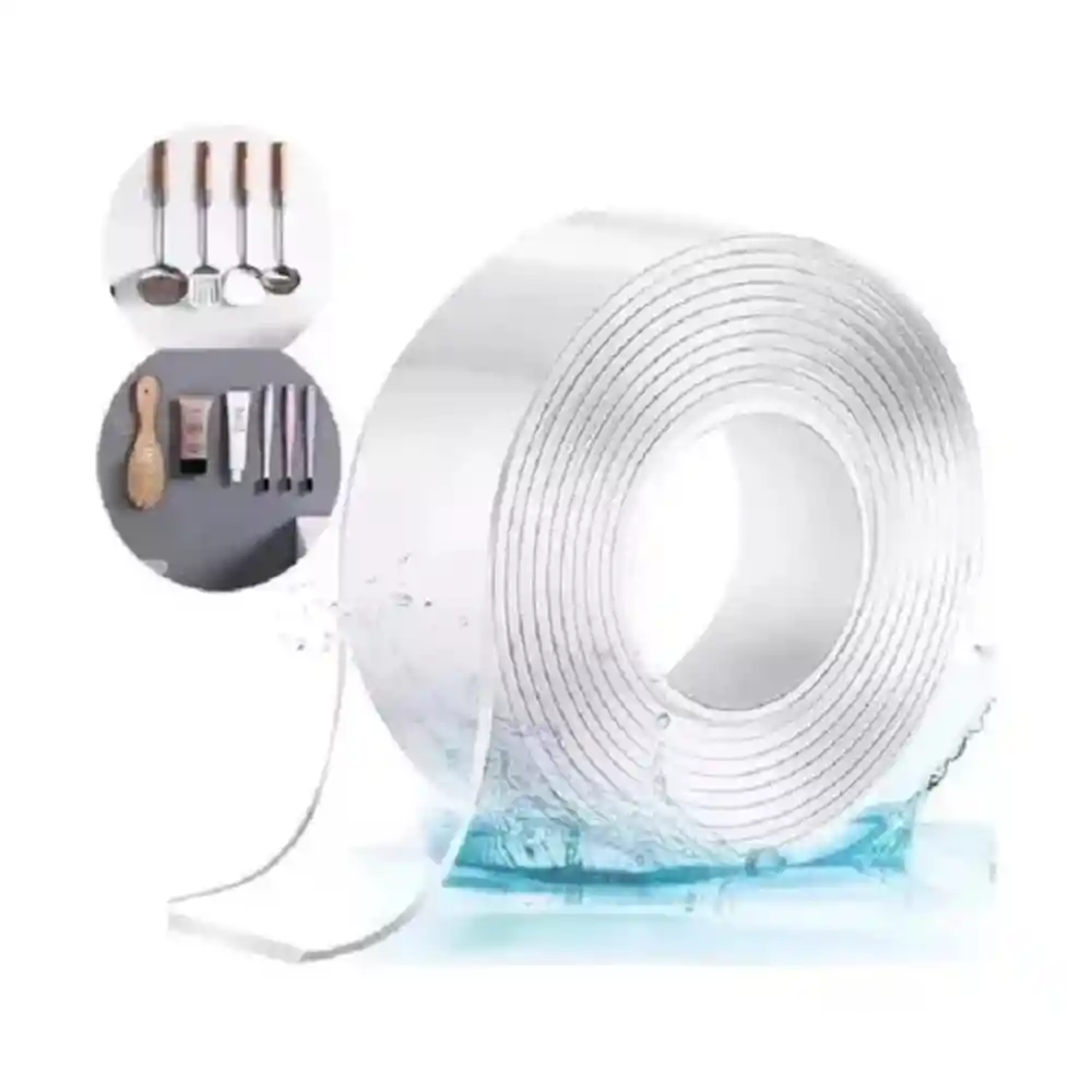 Cinta Doble Faz Adhesiva Transparente Reutilizable X 5mt N°8