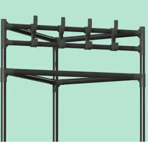 Perchero Triangular Esquinero Estante Organizador Para Ropas