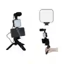 Estabilizador Soporte Celular Luz Led Micrófono + Control R11