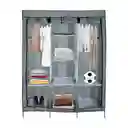 Armario Doble Desarmable Portatil Con Forro Gris Claro T07a