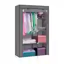 Closet Ropero Armario Armable En Tela Gris T09a