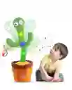 Juguete Muñeco Cactus Bailarin Imita La Voz Recargable.