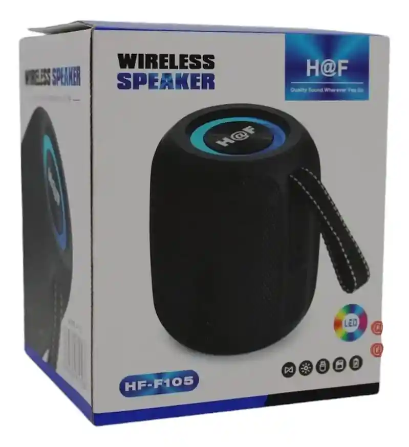 Parlante Portatil, Bluetooth, Usb C, Carga Portatil, Sd.