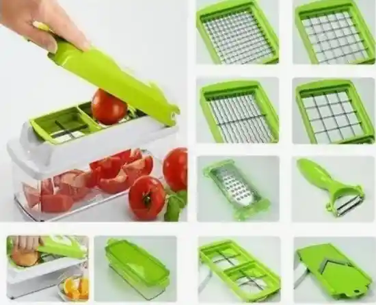 Picador Nicer Dicer 12 En 1 Ayudante De Cocina Fácil De Usar