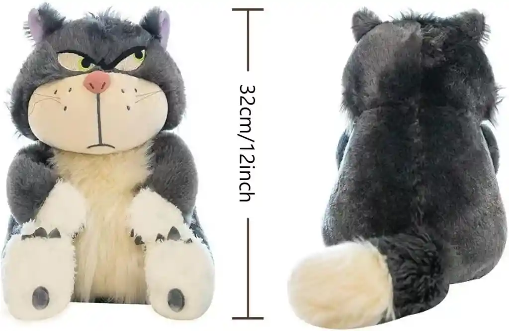 Peluche Gato Lucifer Personaje Disney 32cm