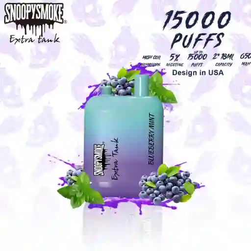 Vuse Vaper Snoopy 15000 Puffs Doble Sabor Frambuesa Menta