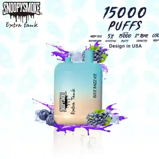 Vuse Vaper Snoopy 15.000 Puffs Doble Sabor Arandanos Helado