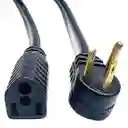 Extensión De Cable De Poder De 8 Metros Tres Clavijas En L