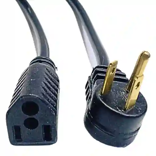 Extensión De Cable De Poder De 8 Metros Tres Clavijas En L
