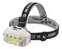 Linterna Frontal Led Hx-817 Pila Recargable, 5 Leds + Cob, Con Cinta Ajustable