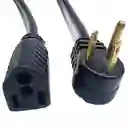Extensión De Cable De Poder De 15 Metros Tres Clavijas En L