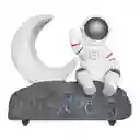 Parlante Altavoz Bluetooth Lámpara De Astronauta Luz Luna Y Radio Fm