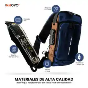 Bolso Viajero Bandolero Antirrobo Con Maquina De Afeitar Viajera