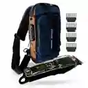 Bolso Viajero Bandolero Antirrobo Con Maquina De Afeitar Viajera