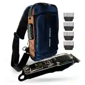 Bolso Viajero Bandolero Antirrobo Con Maquina De Afeitar Viajera