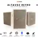 Parlante Retro Bluetooth Estilo Marshall Beige Potente Clásico Replica 1.1