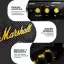 Parlante Retro Bluetooth Estilo Marshall Negro Potente Clásico Replica 1.1
