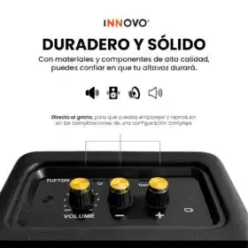 Parlante Retro Bluetooth Estilo Marshall Negro Potente Clásico Replica 1.1