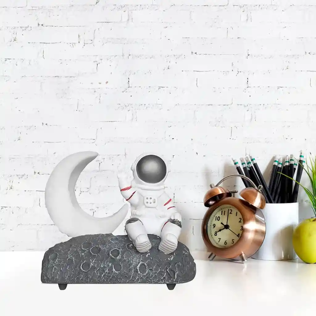 Parlante Altavoz Bluetooth Lámpara De Astronauta Luz Luna Y Radio Fm