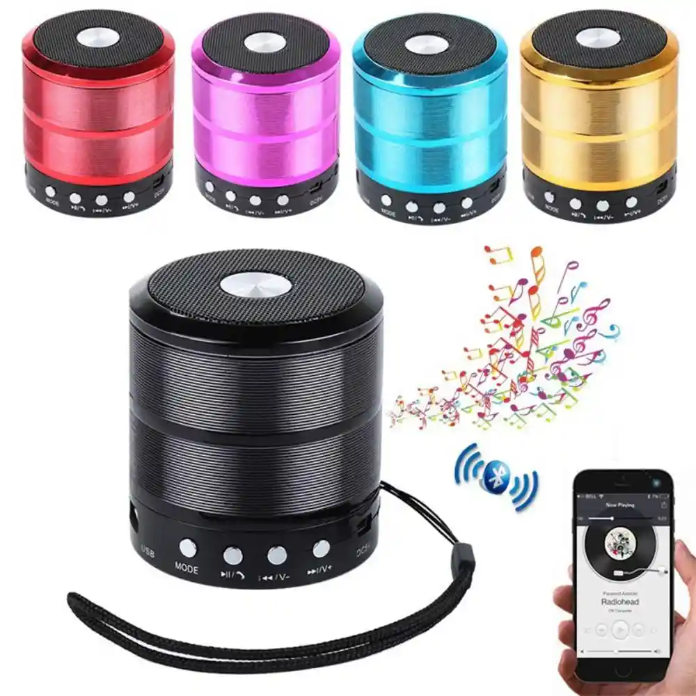 Mini Speaker Parlante Bluetooth Portatil Radio Fm Usb