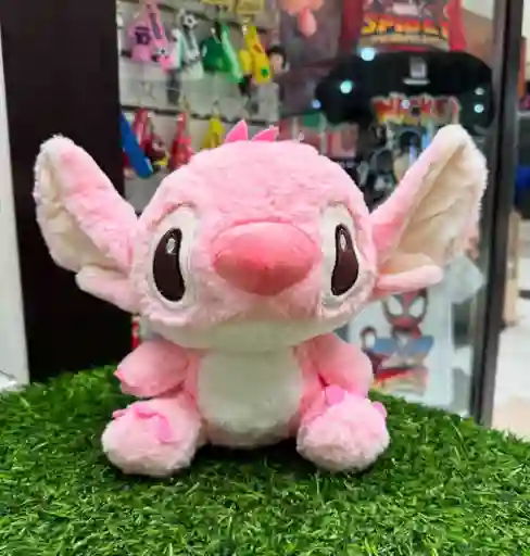 Peluche Stitch Ángel Kawaii Pelicula Lilo Stitch Rosado 22cm