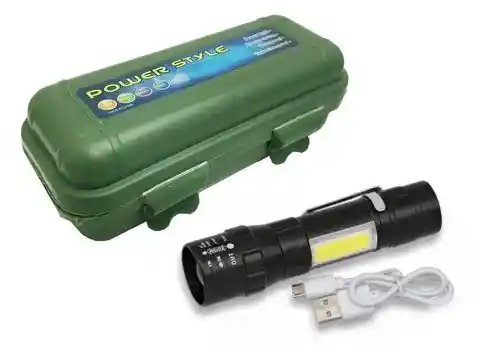 Linterna Led Recargable Usb Power Style