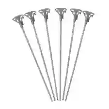 Porta Globos De Color Plateado Pequeño