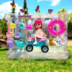 Set Juguete Muñeca Lorlian Jardinera Aventurera