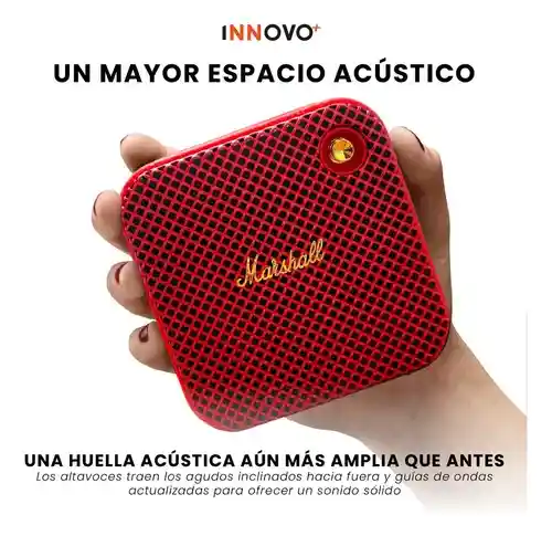 Parlante Bluetooth Sonido Potente Usb Mp3 Fm Portable Tono Rojo Marsal