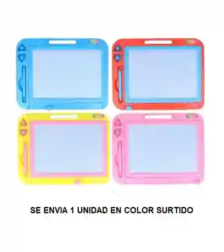 Juguete Tablero Mágico Infantil Pequeño Amarillo Colores Surtidos Jd469 Medidas 25 Cm X 19 Cm