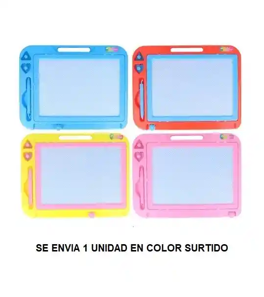 Juguete Tablero Mágico Infantil Pequeño Amarillo Colores Surtidos Jd469 Medidas 25 Cm X 19 Cm