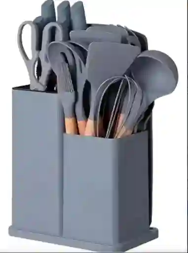 Set En Silicona De Utensilios De Cocina
