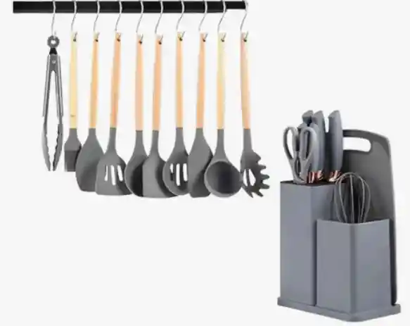 Set En Silicona De Utensilios De Cocina