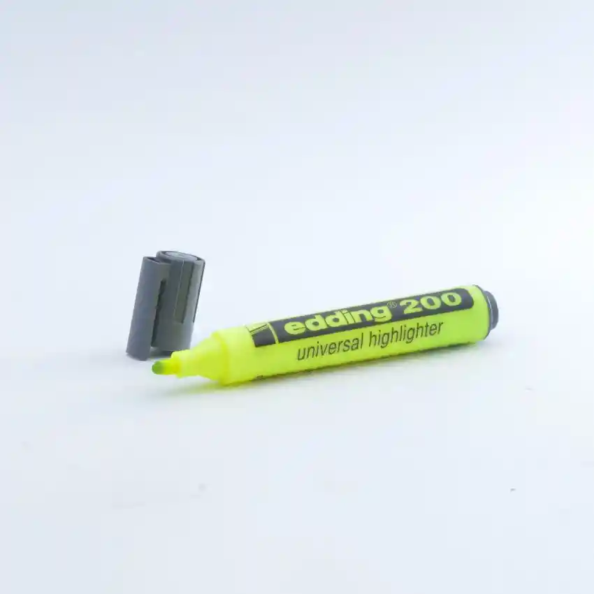 Resaltador Marca Edding Amarillo 200