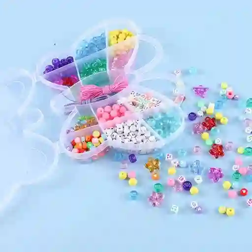 Set Kit Para Hacer Pulseras Para Niña Style Diseño De Mariposa