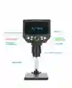Microscopio Digital Electrónico Usb Con Base Pantalla Recargable